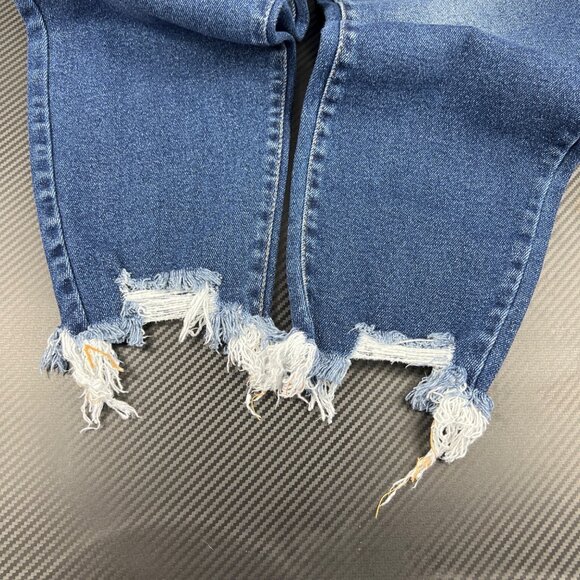 Kancan women’s High-Waisted Stretch Skinny Ankle Jeans Frayed Hem size 3XL - Picture 5 of 13